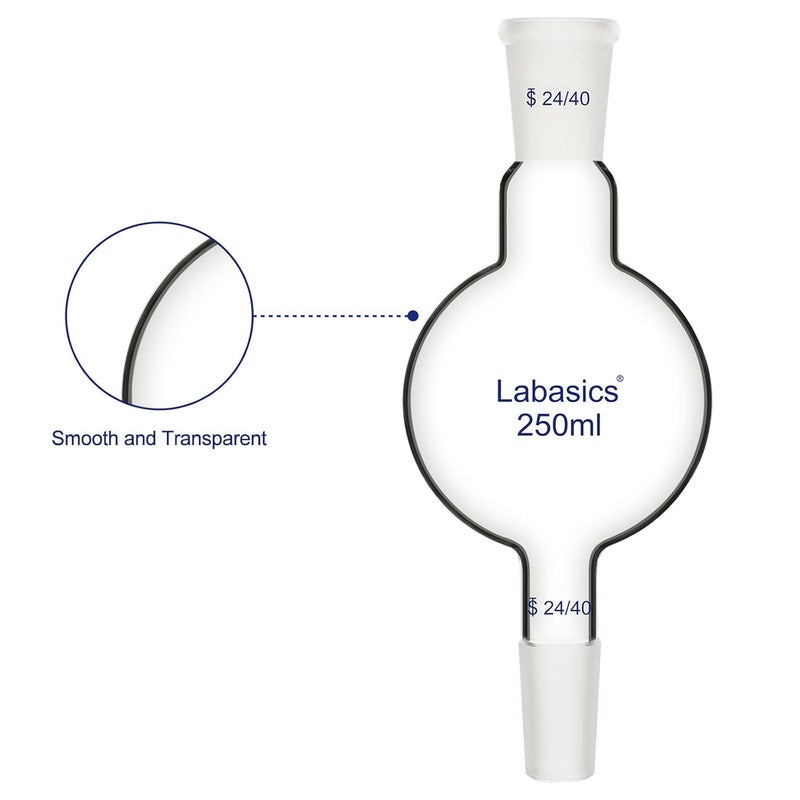 Labasics 250ml Glass Chromatography Reservoir, Borosilicate Glass for Chromatography Experiments - Image 2
